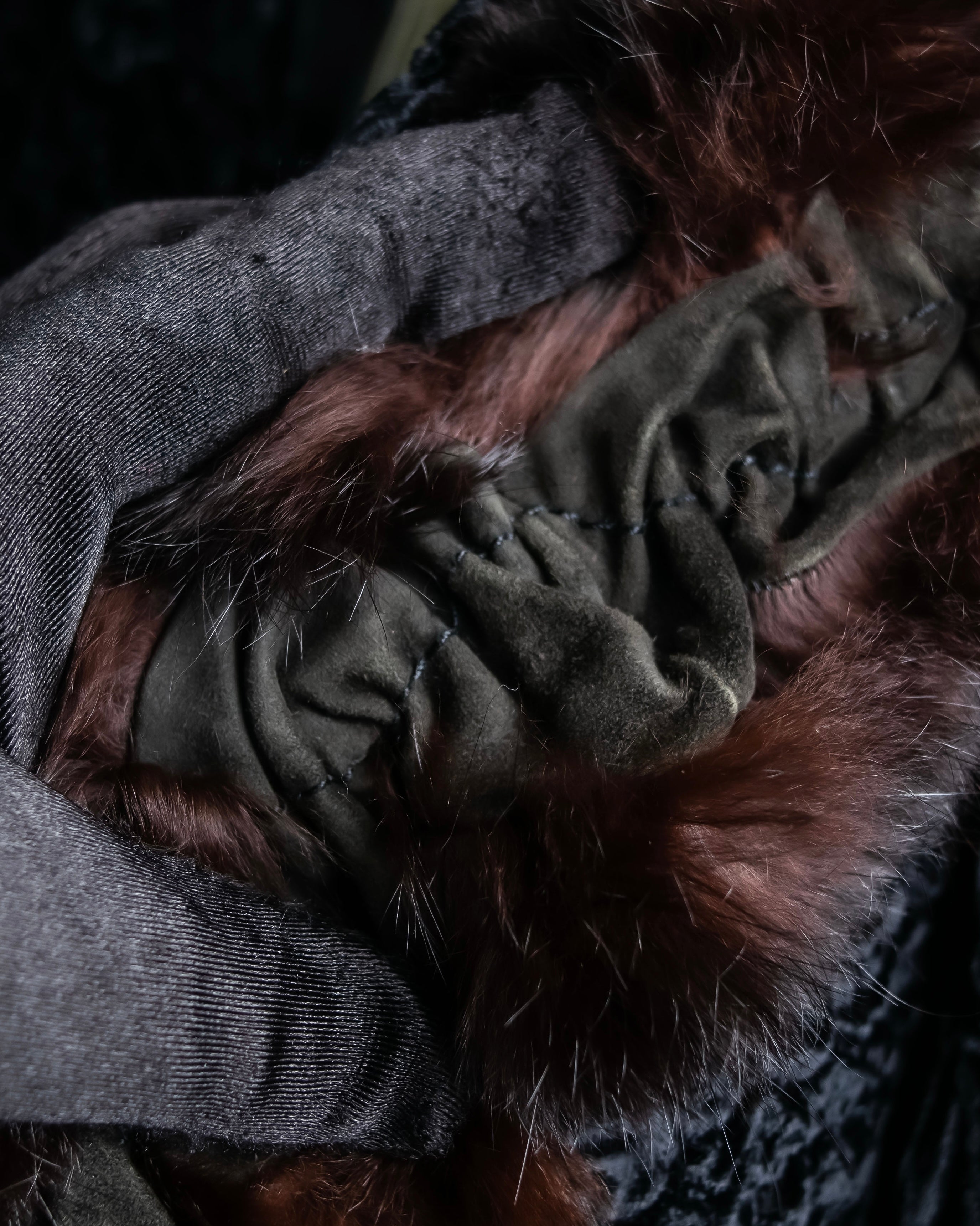 "FENDI" 1970's oversized astrakhan fur coat