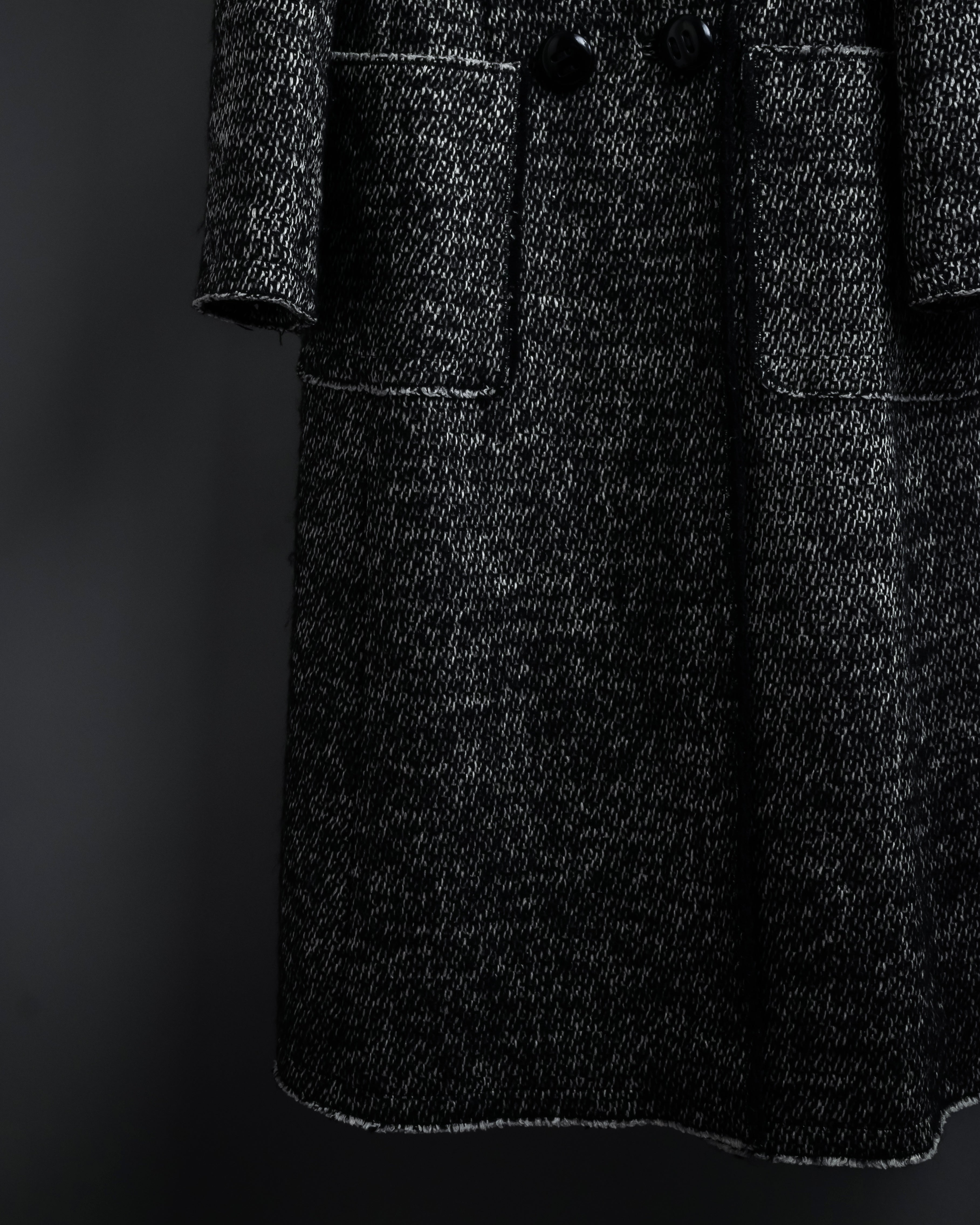 "Dolce & Gabbana" Double-breasted beautiful tweed long coat
