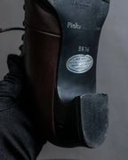 "Pinky&Dianne" Animal fur pattern lace-up heel shoes