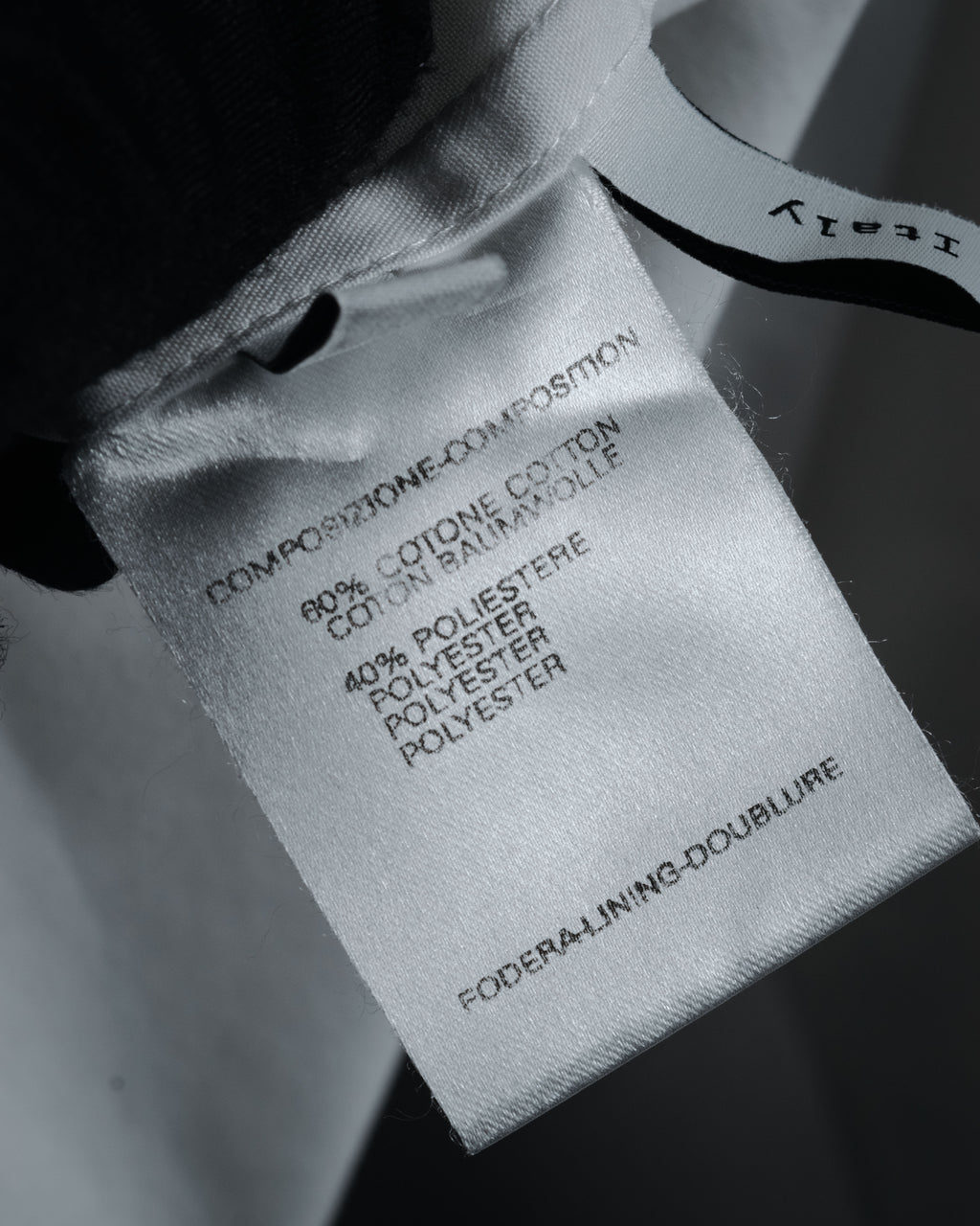 –SPECIAL– "BALENCIAGA" 2005-06’s Round collar chin tab paneled dress shirt