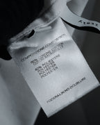 –SPECIAL– "BALENCIAGA" 2005-06’s Round collar chin tab paneled dress shirt