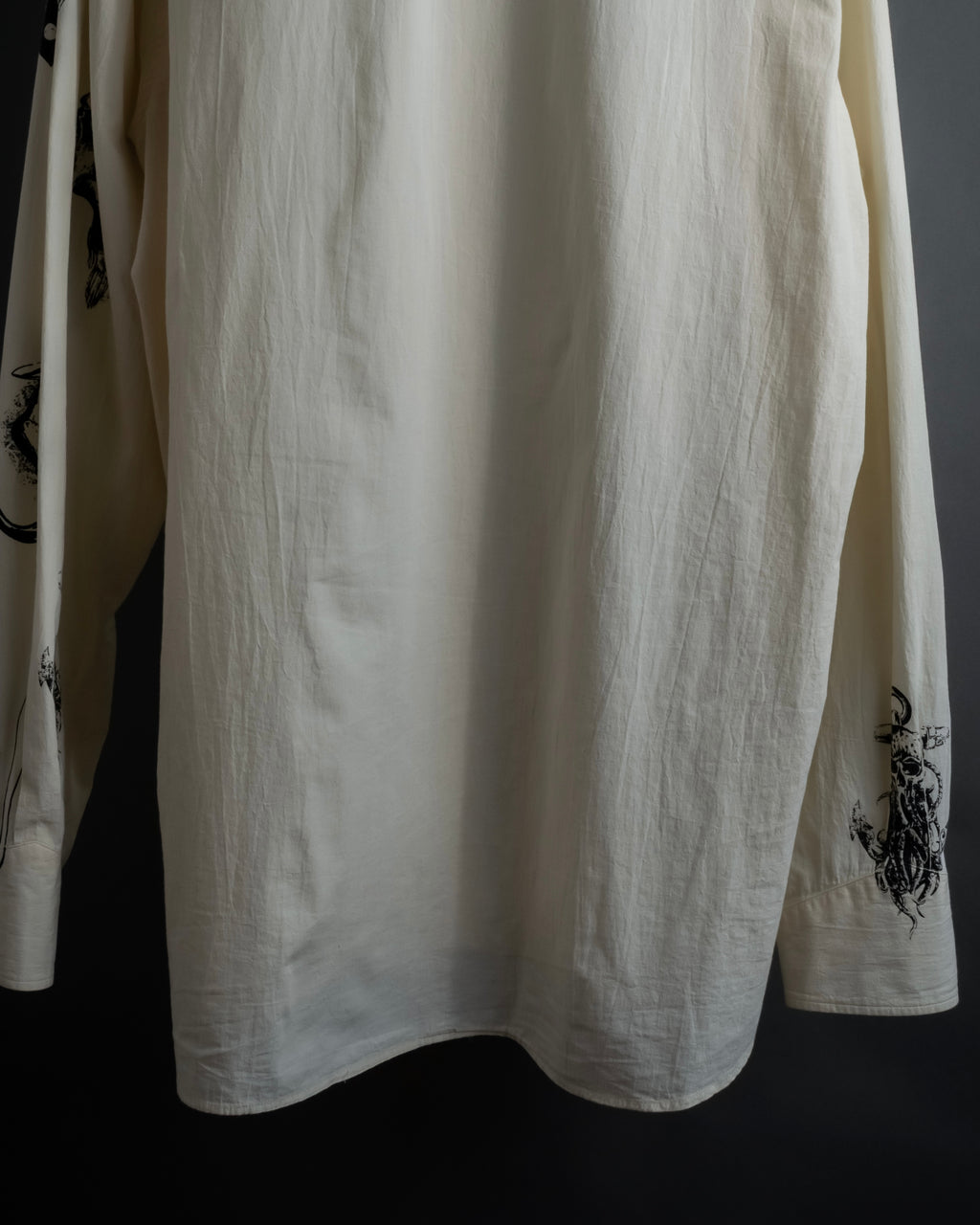 "PRADA" 22SS Sea fable motif print oversized shirt