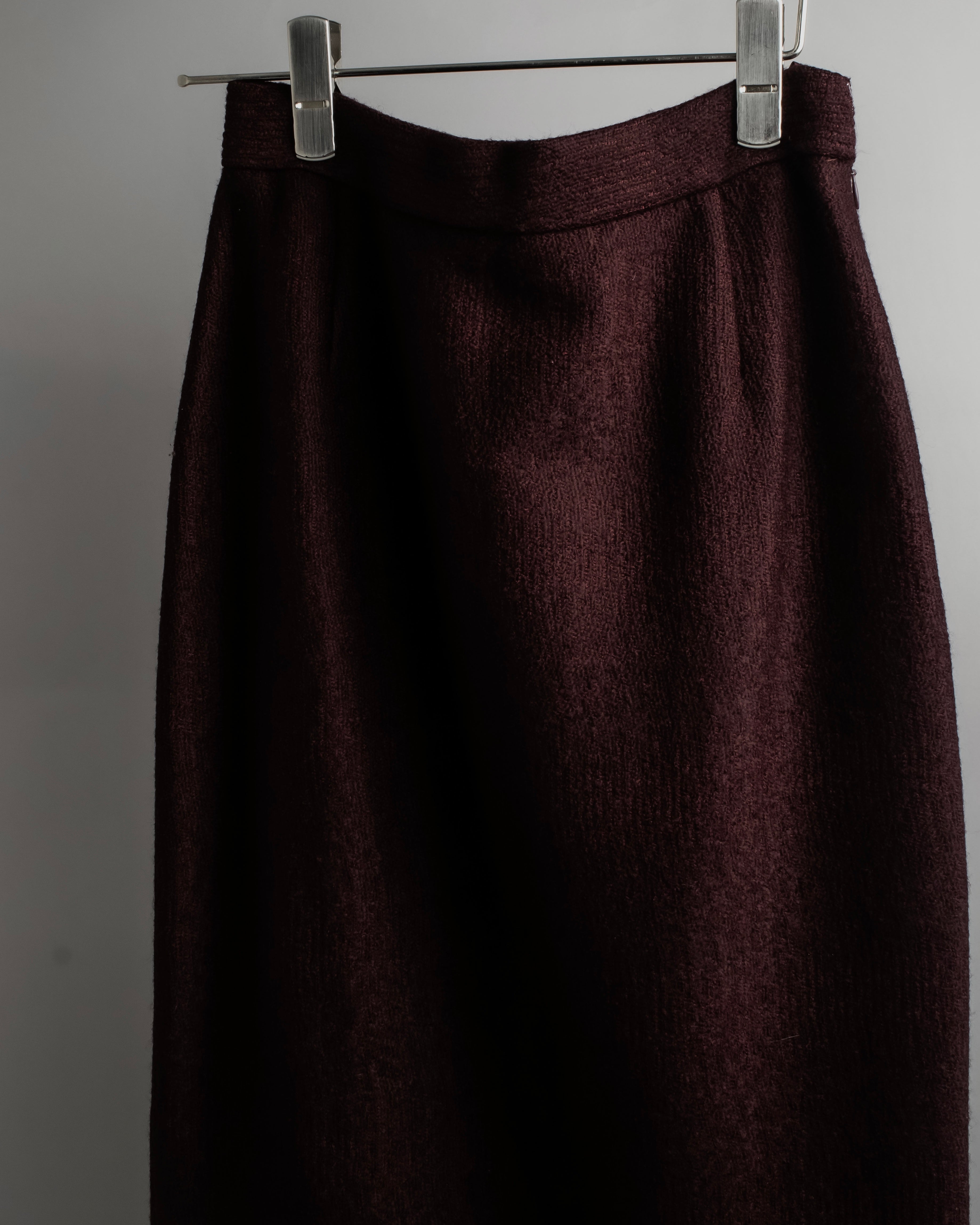 "PRADA" Piping design brushed skirt type set up