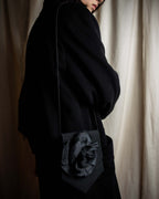 "Christian Dior Boutique Paris" Large flower motif design rope shoulder bag