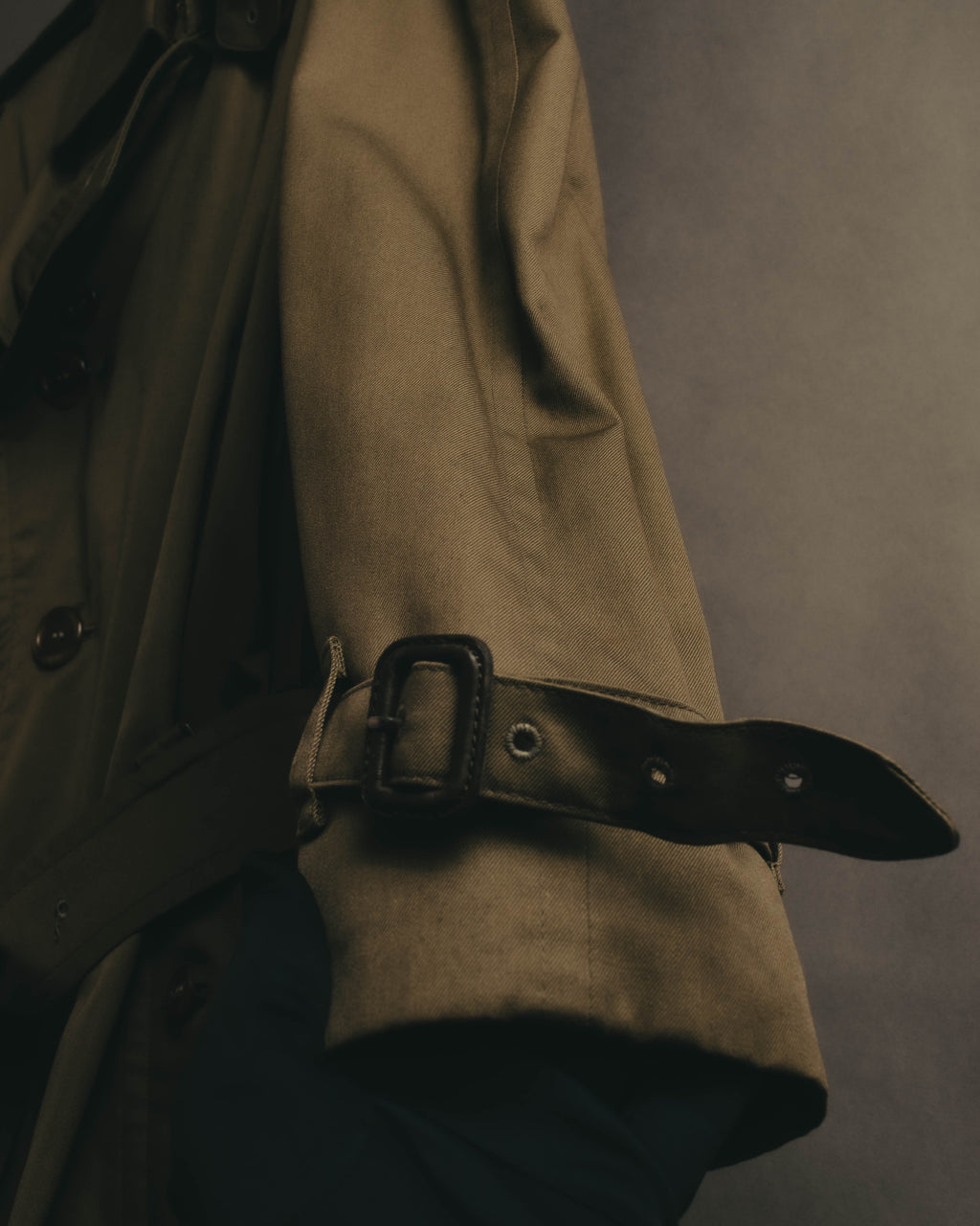 “Burberrys” 80’s Heritage check long trench coat