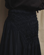 Falda asimétrica con fruncido de triacetato de los años 90 de COMME des GARÇONS