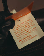 -SPECIAL- "CRISTIAN FLORENCE" 90's-00's Classic crocodile embossed leather structured top handle bag