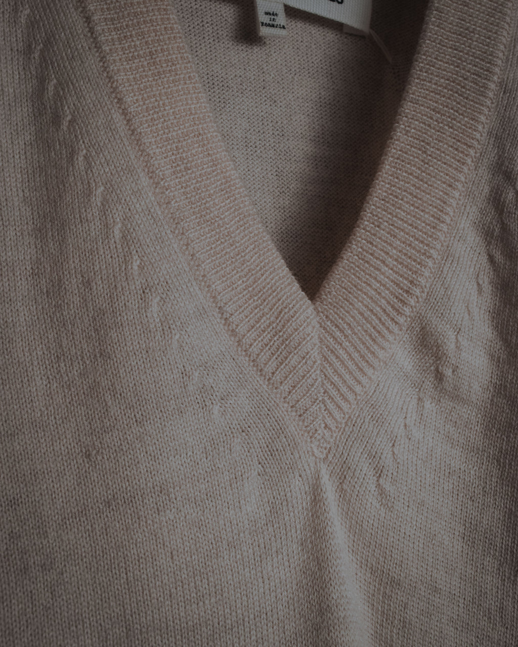 "Maison Margiela" 2014 AW Minimal v-neck knit vest