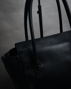 “TIFFANY & CO.” 2010’s Grained leather chain shoulder bag