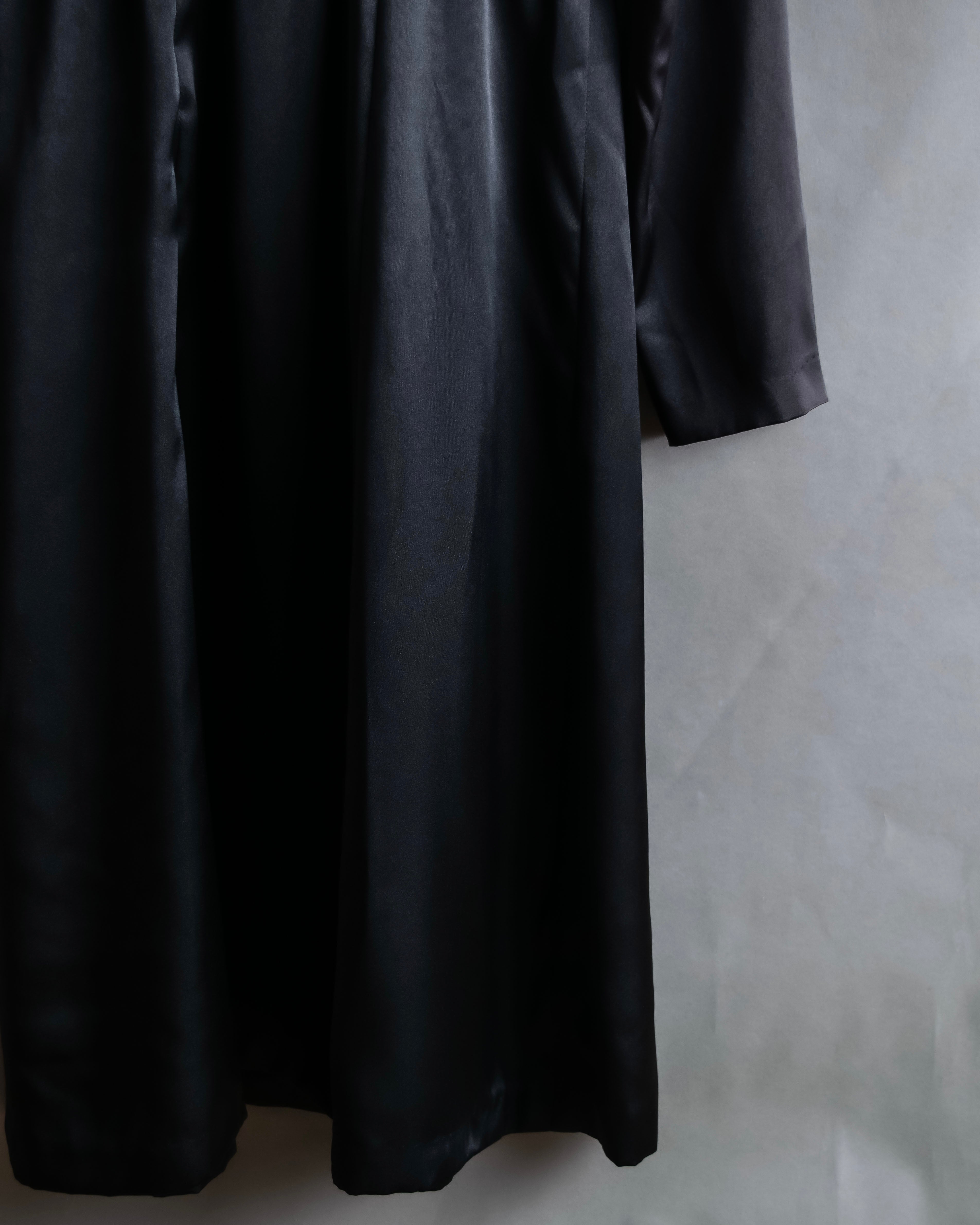 "JEAN PAUL GAULTIER" Beautiful glossy shirt dress