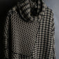 "FENDI" Houndstooth & zigzag pattern turtleneck tunic pullover