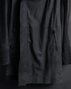 -SPECIAL- "Rick Owens" 13AW Ribbed leather zip-up jacket