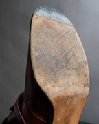 "tricot COMME des GARCONS"
 Belted heel leather pumps