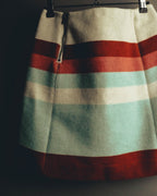 "See By Chloé" 00's-10's Textured striped wool blend mini skirt