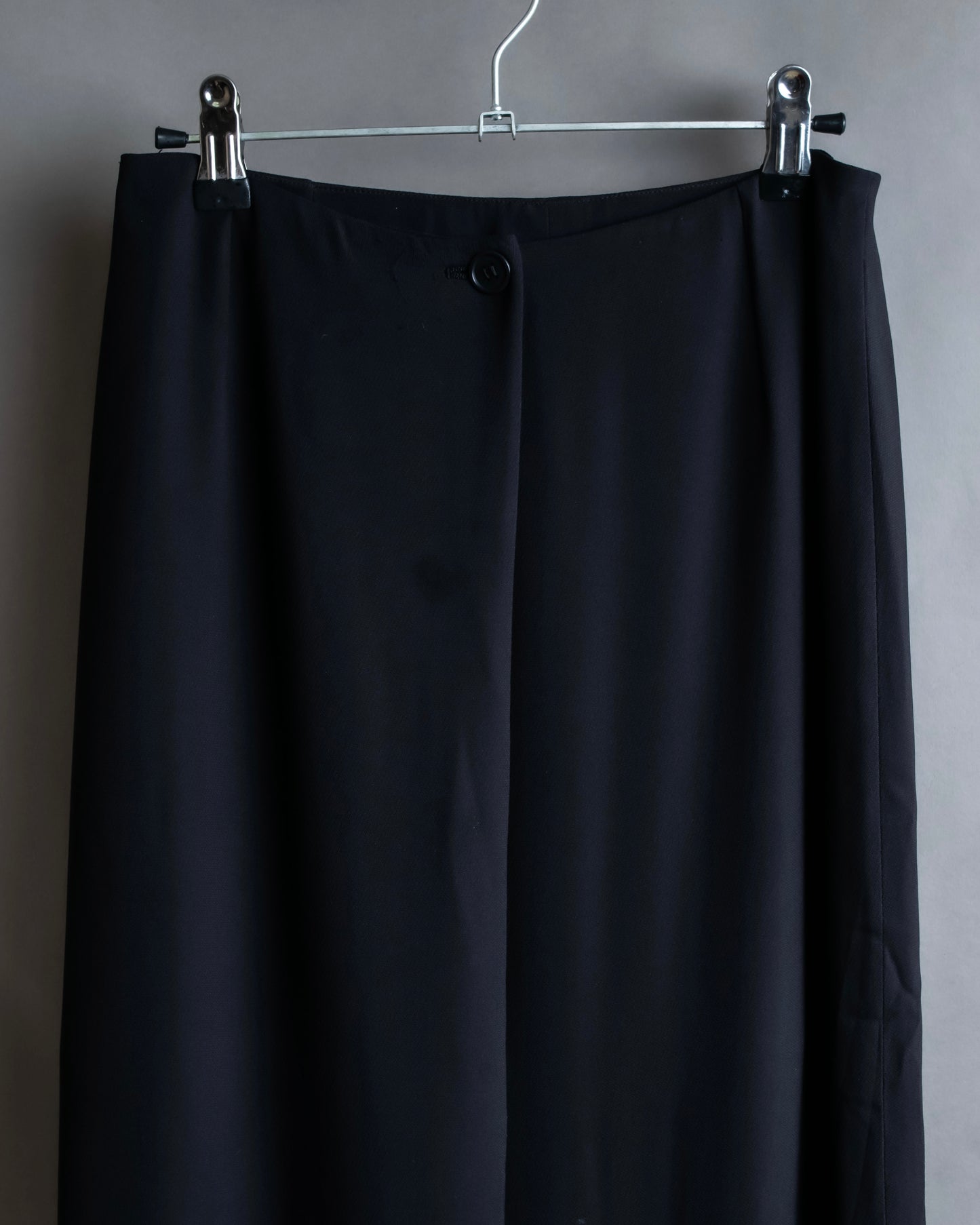 "HERMES" 100% silk straight silhouette maxi skirt