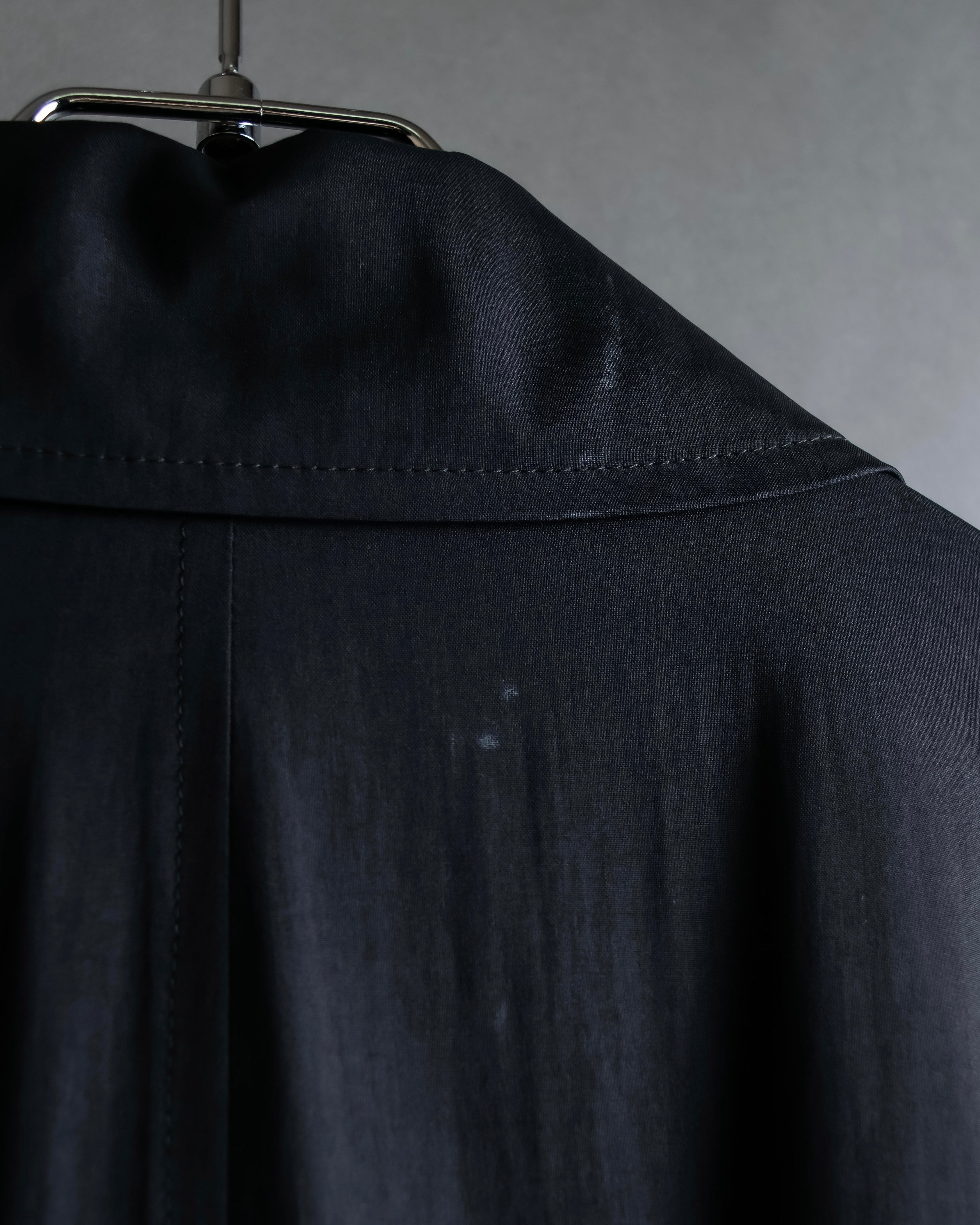 "Christian Dior" Straight line draping silk chester coat