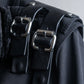 "VALENTINO" Belt docking design leather switching trench coat