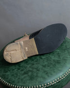 "KATHARINE HAMNETT" Wingtip design bicolor leather shoes