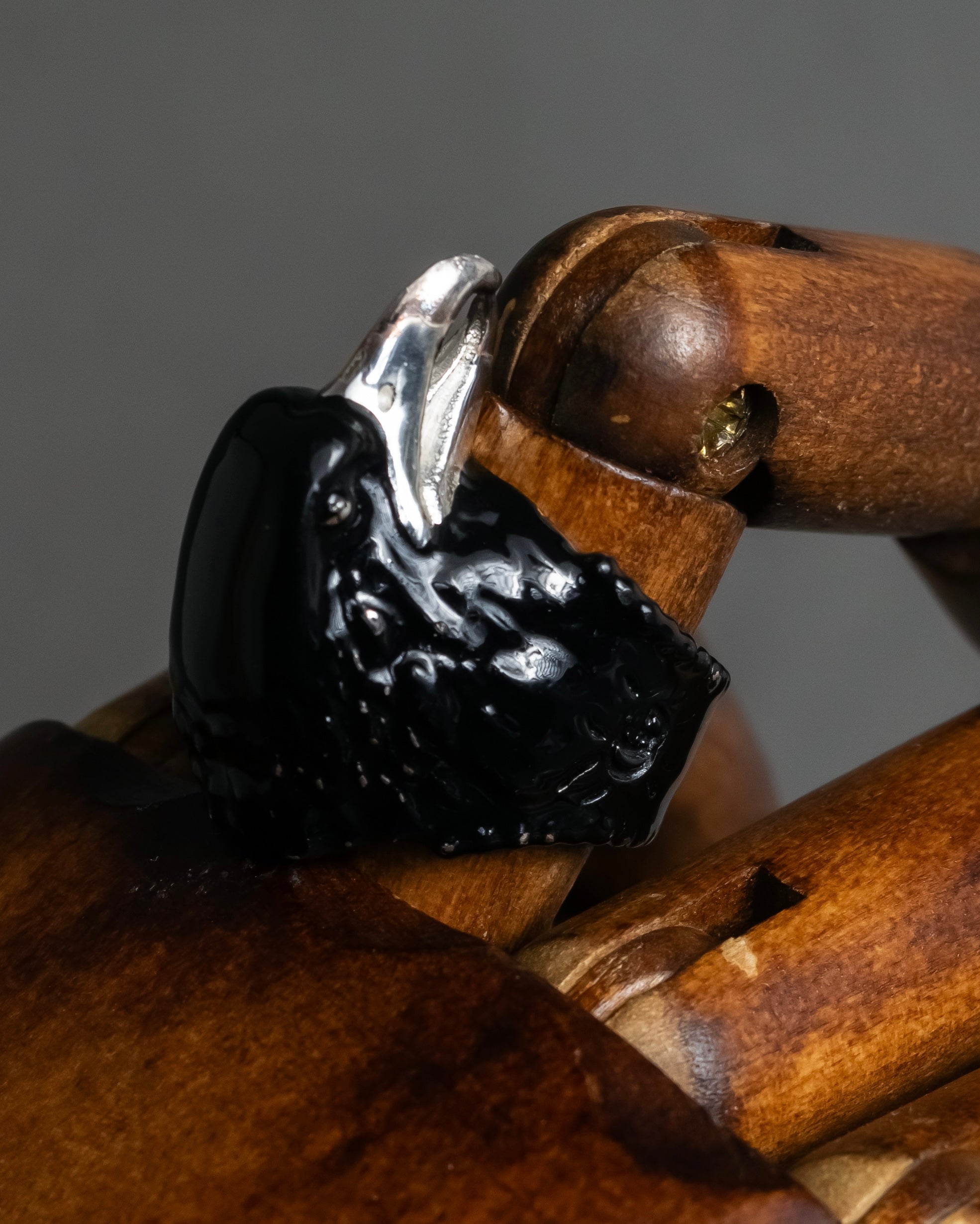 "GUCCI" Anger forest eagle head ring