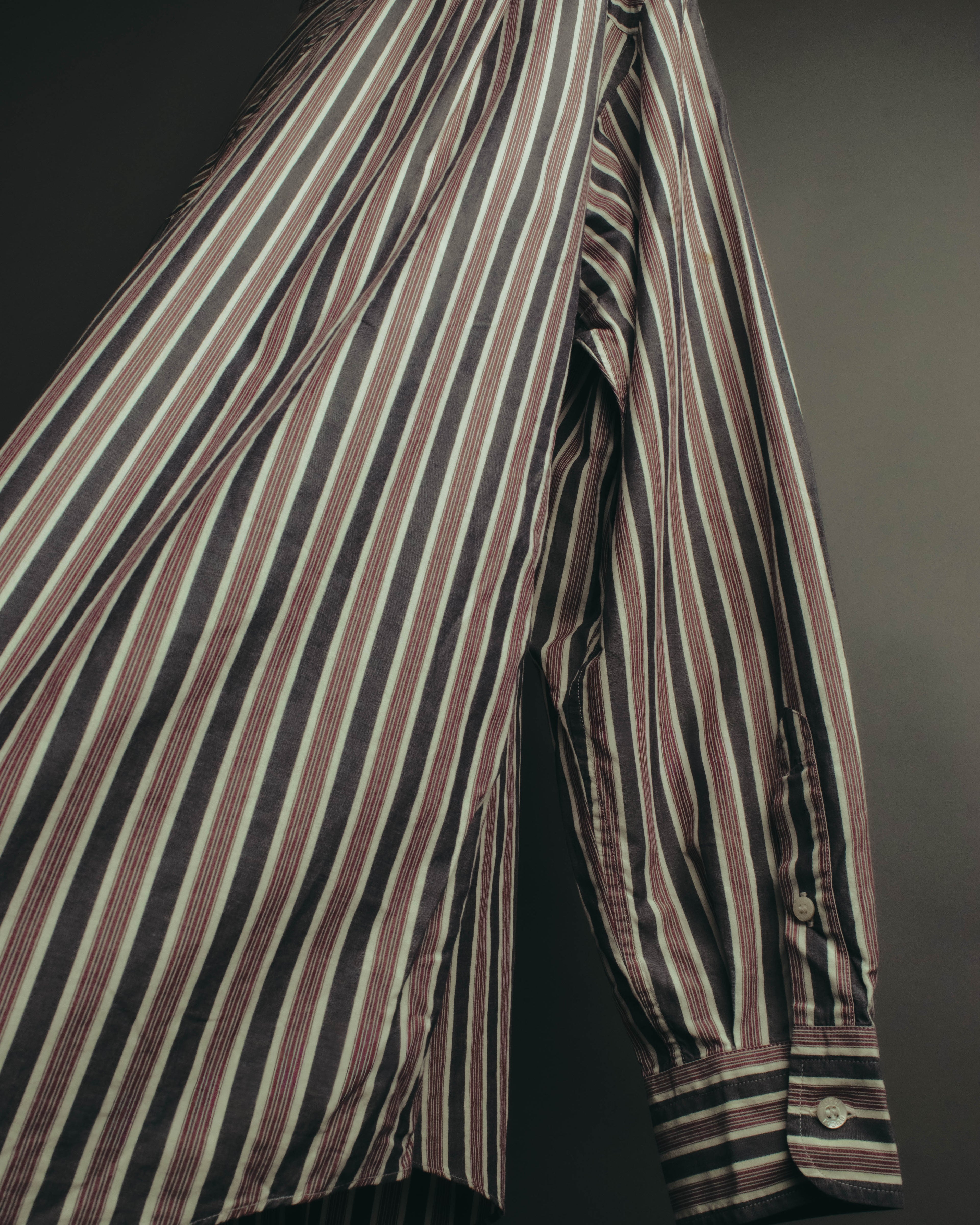 "GUCCI" 90's-00's Striped cotton button-down shirt
