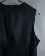 “Y‘s” Tail coat detailed vest