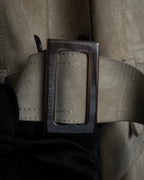 "LOUIS VUITTON" 00's Marc Jacobs period double-breasted suede coat