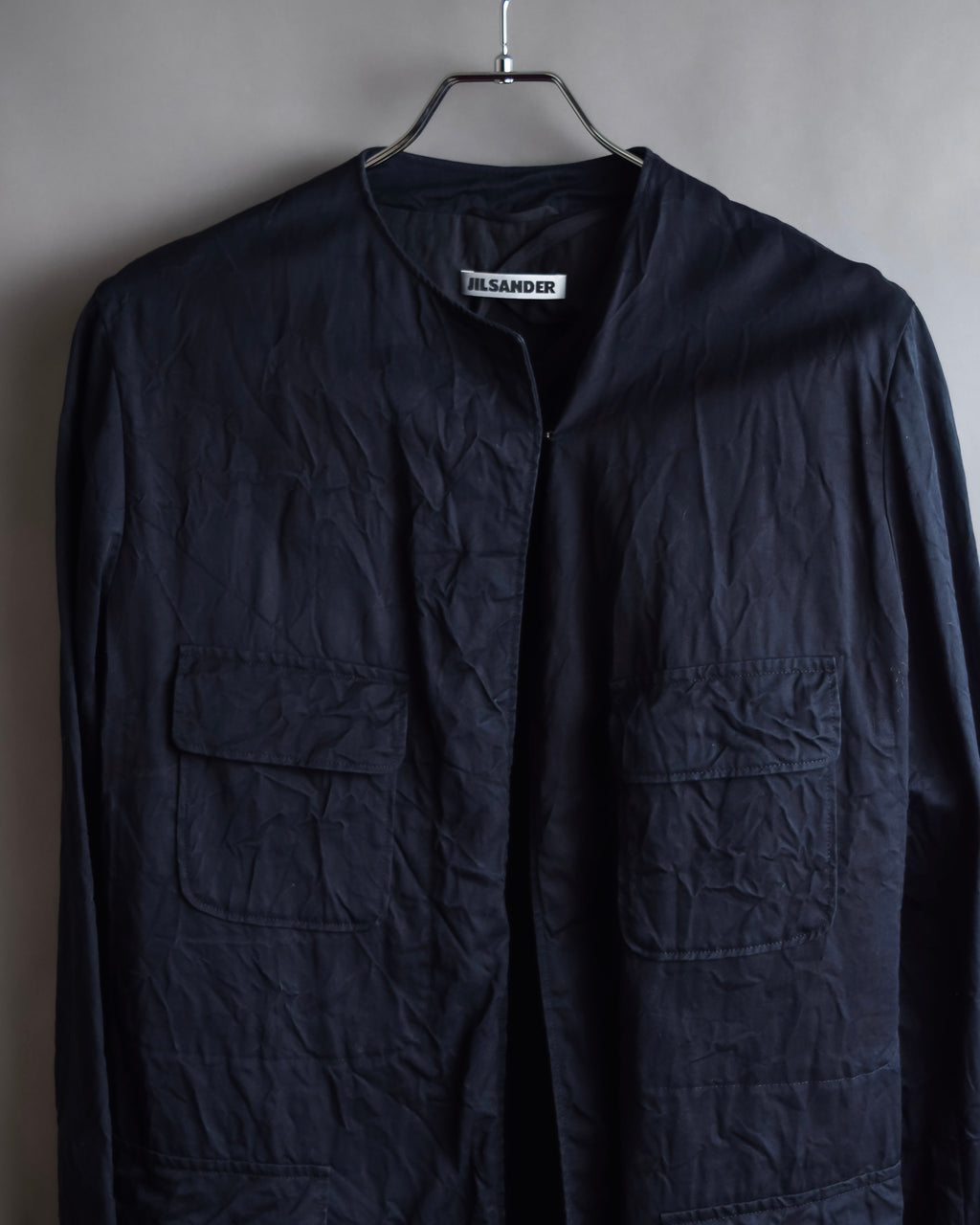 "JIL SANDER" Washer finish flat pocket design jacket