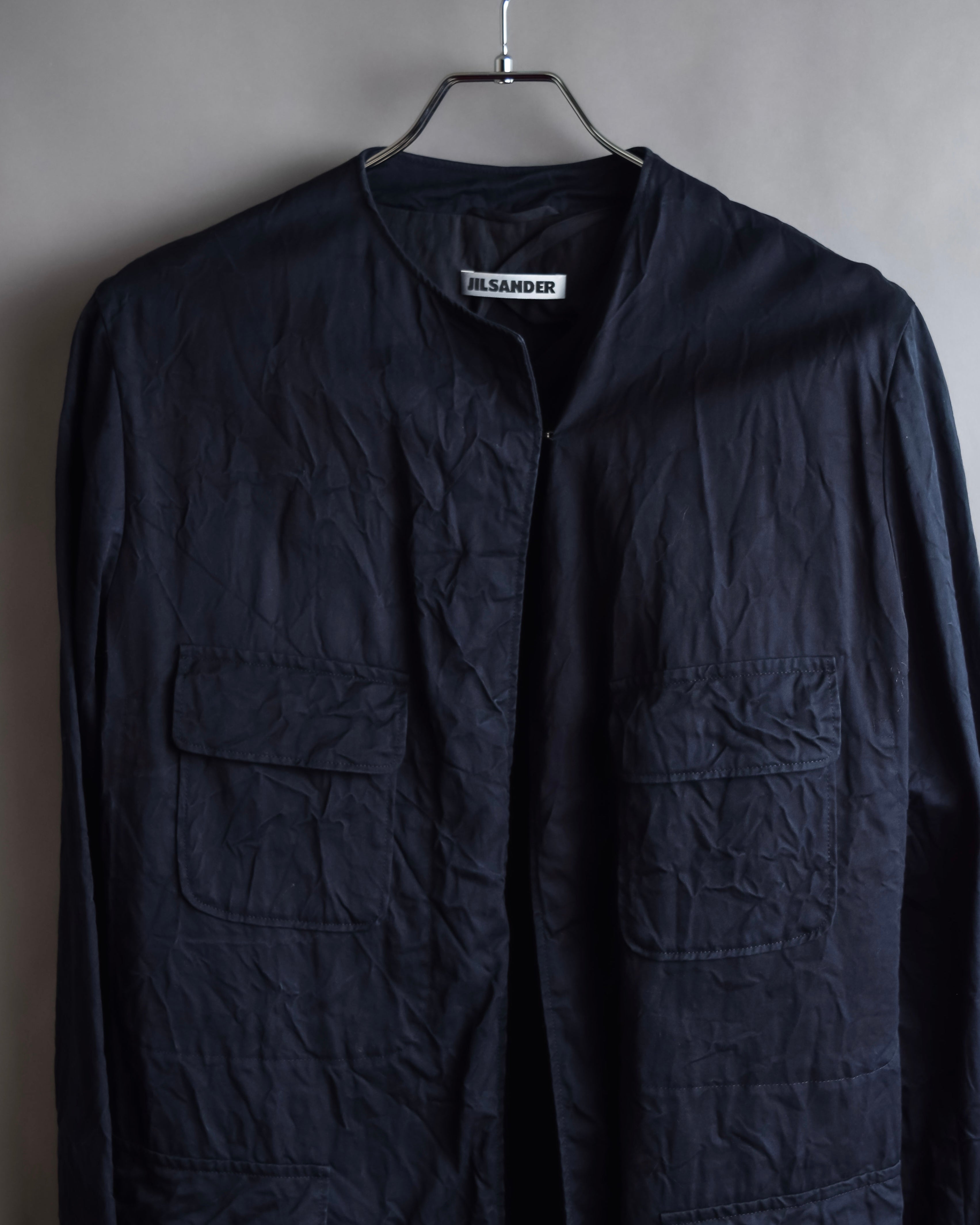 "JIL SANDER" Washer finish flat pocket design jacket
