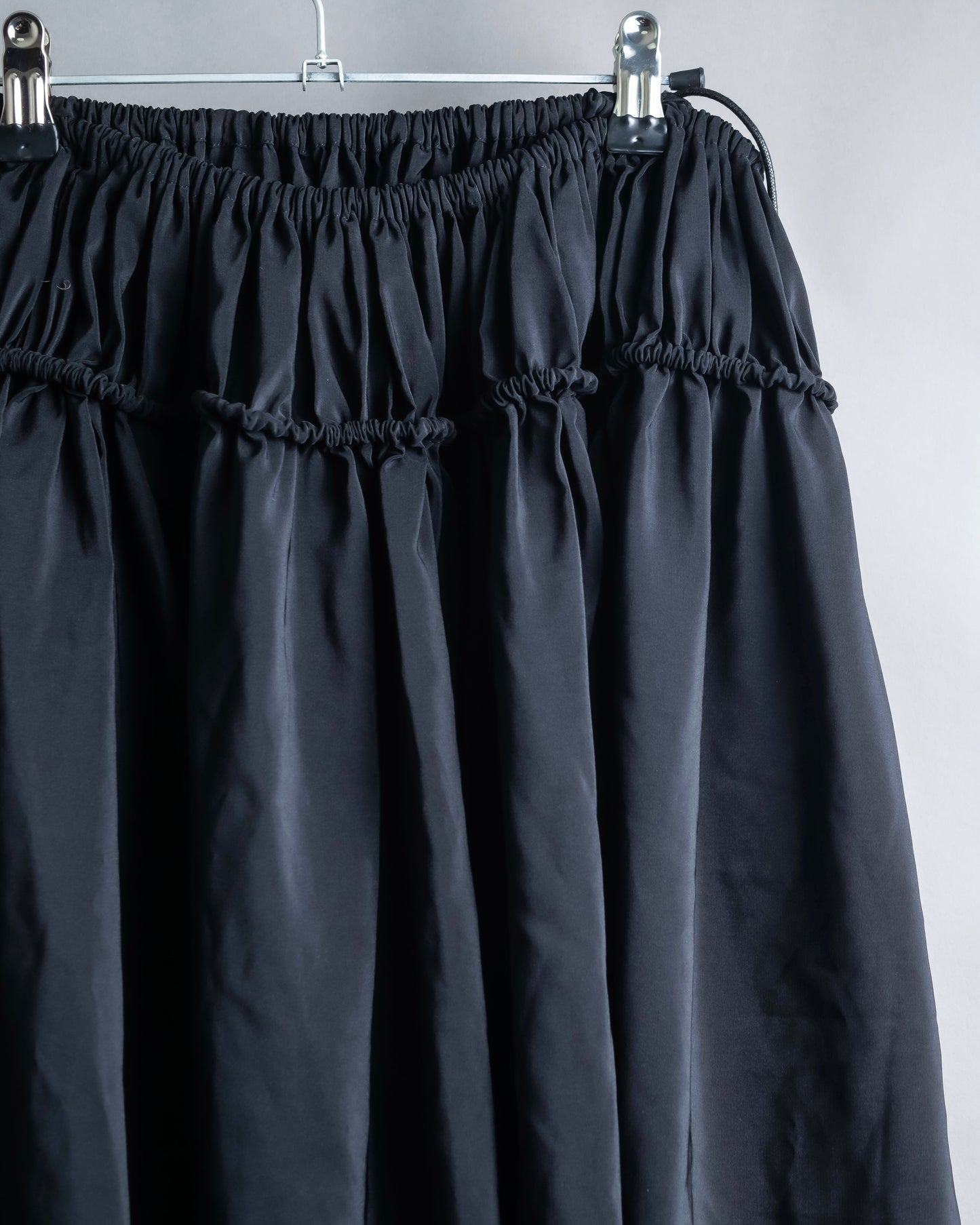 "LIMI feu" Washed layered fabric mid length skirt