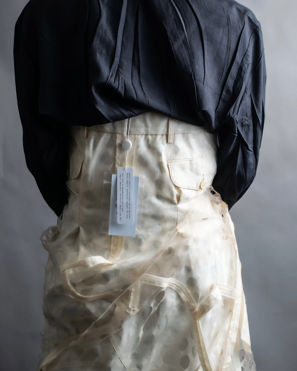 "MAISON MARGIELA" 20SS Polka dot tulle layered skirt