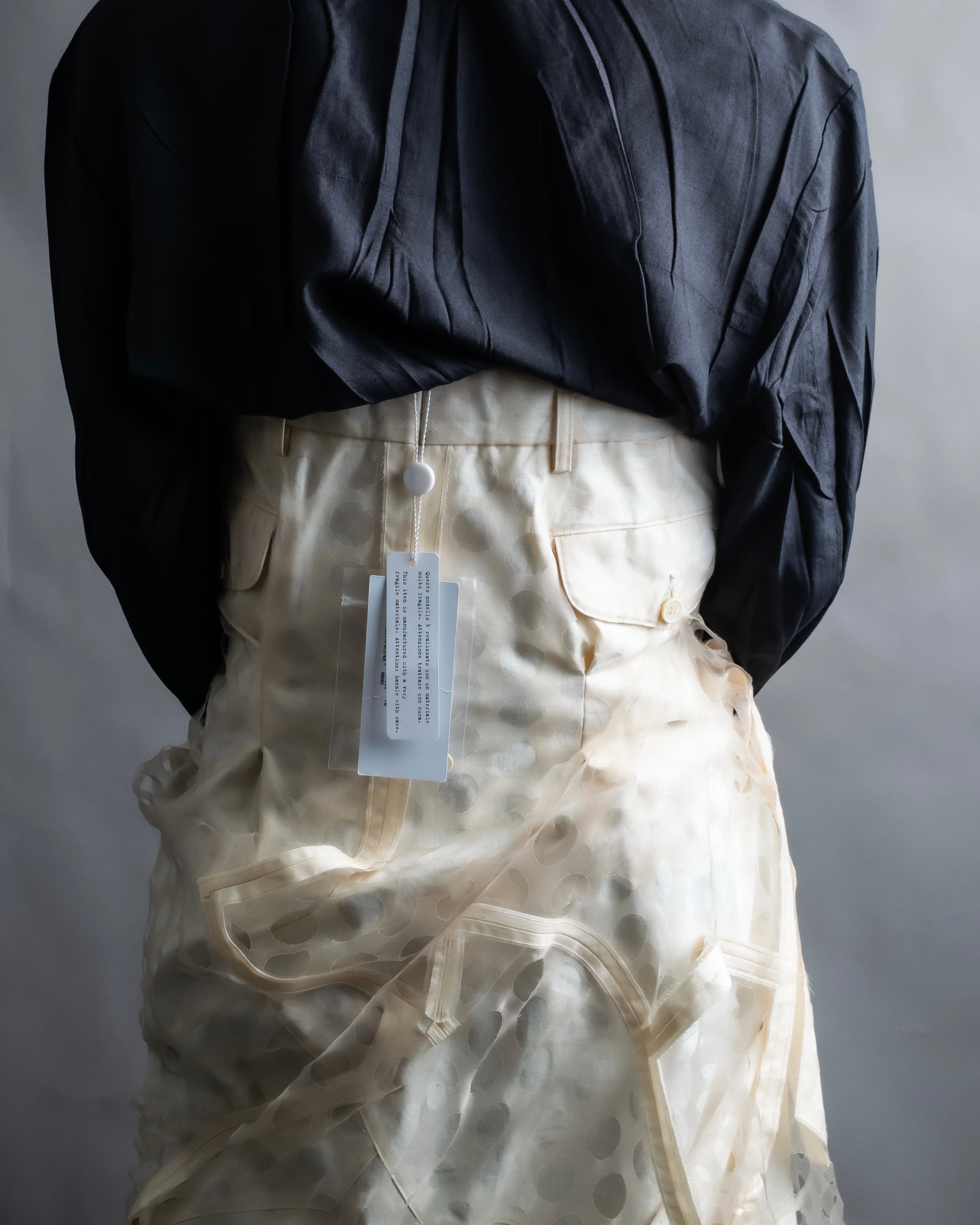 "MAISON MARGIELA" 20SS Polka dot tulle layered skirt