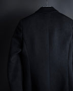 "GUCCI" Michele period linear silhouette wool chester coat