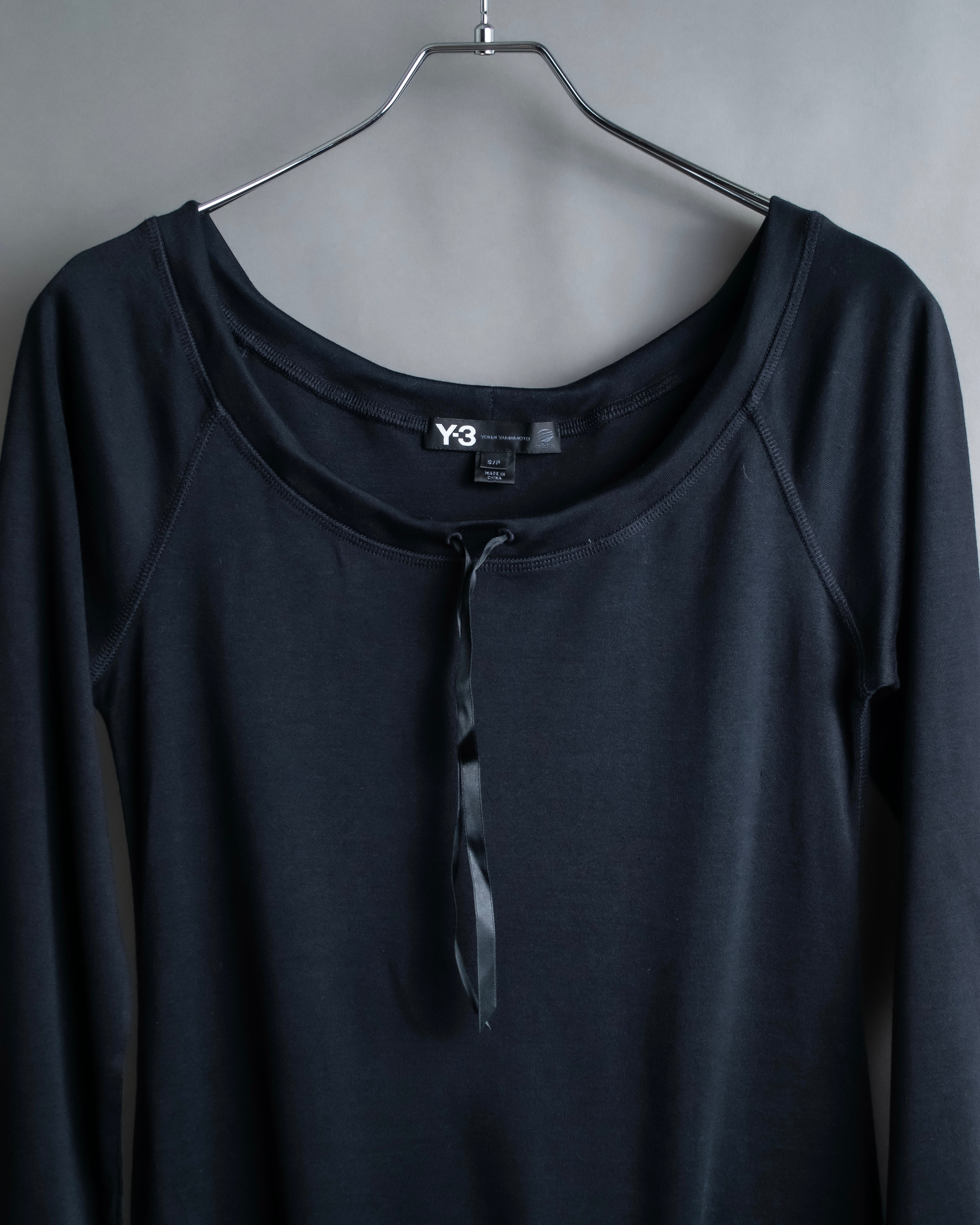 "Y-3" Drawstring switching design pullover