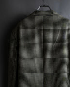 "HUGO BOSS" Houndstooth structured shoulder line tailored jacket