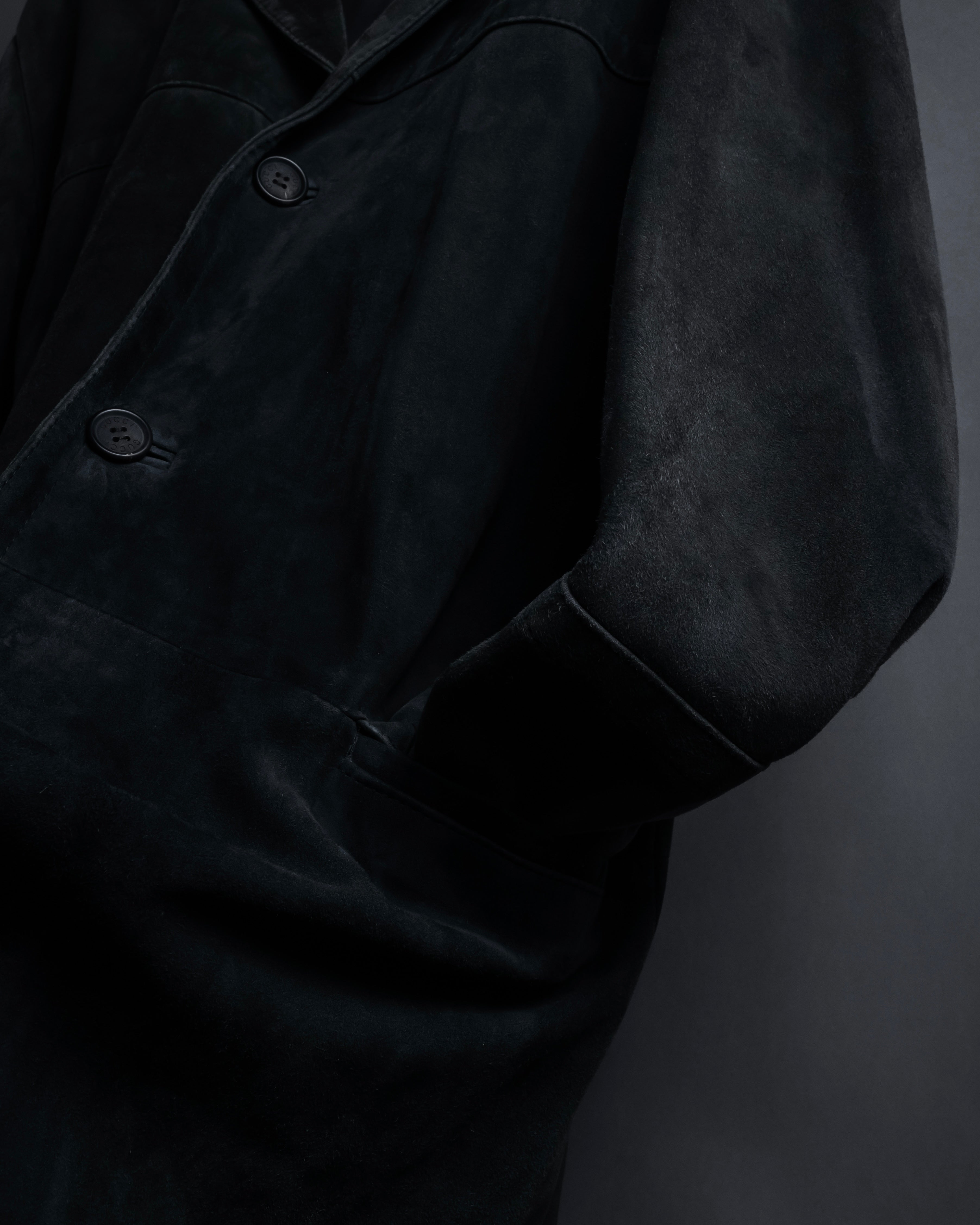 -SPECIAL- "GUCCI" 1998's-01's Tom Ford period beautiful faded suede long coat