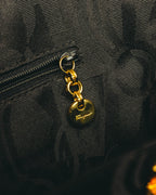 "Salvatore Ferragamo" 90's-00's Structured leather top handle bag