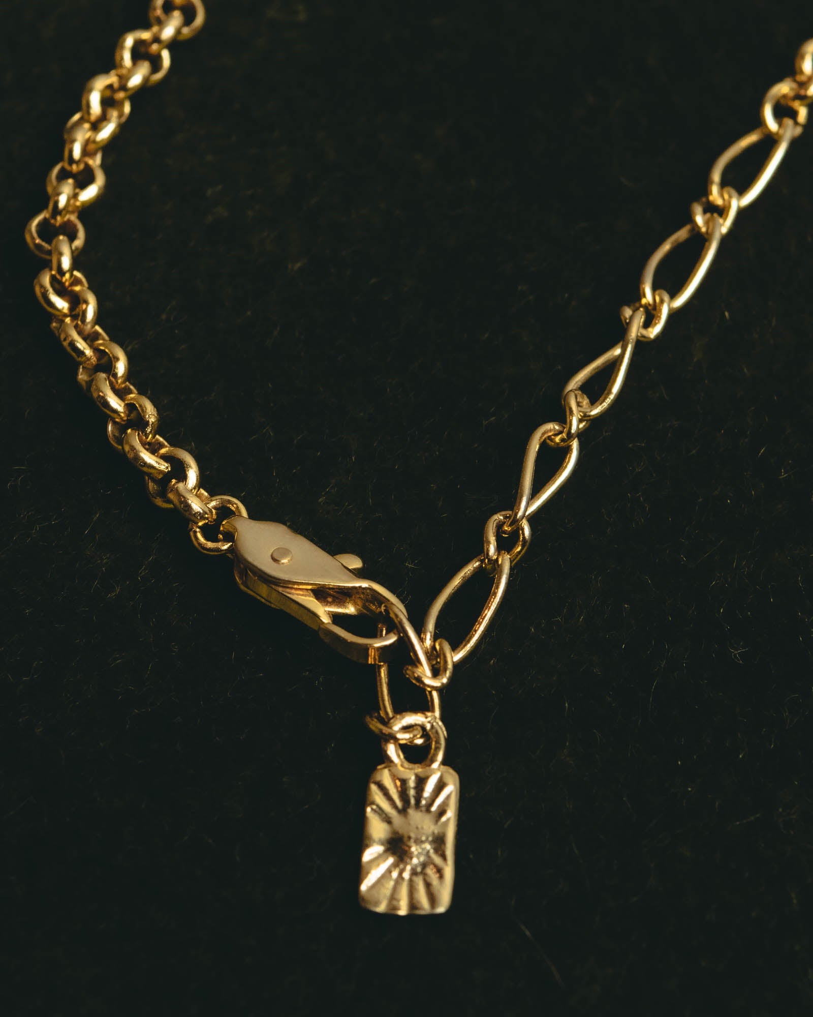 "Yves Saint Laurent" 80's-90's Sculptural floral pendant necklace