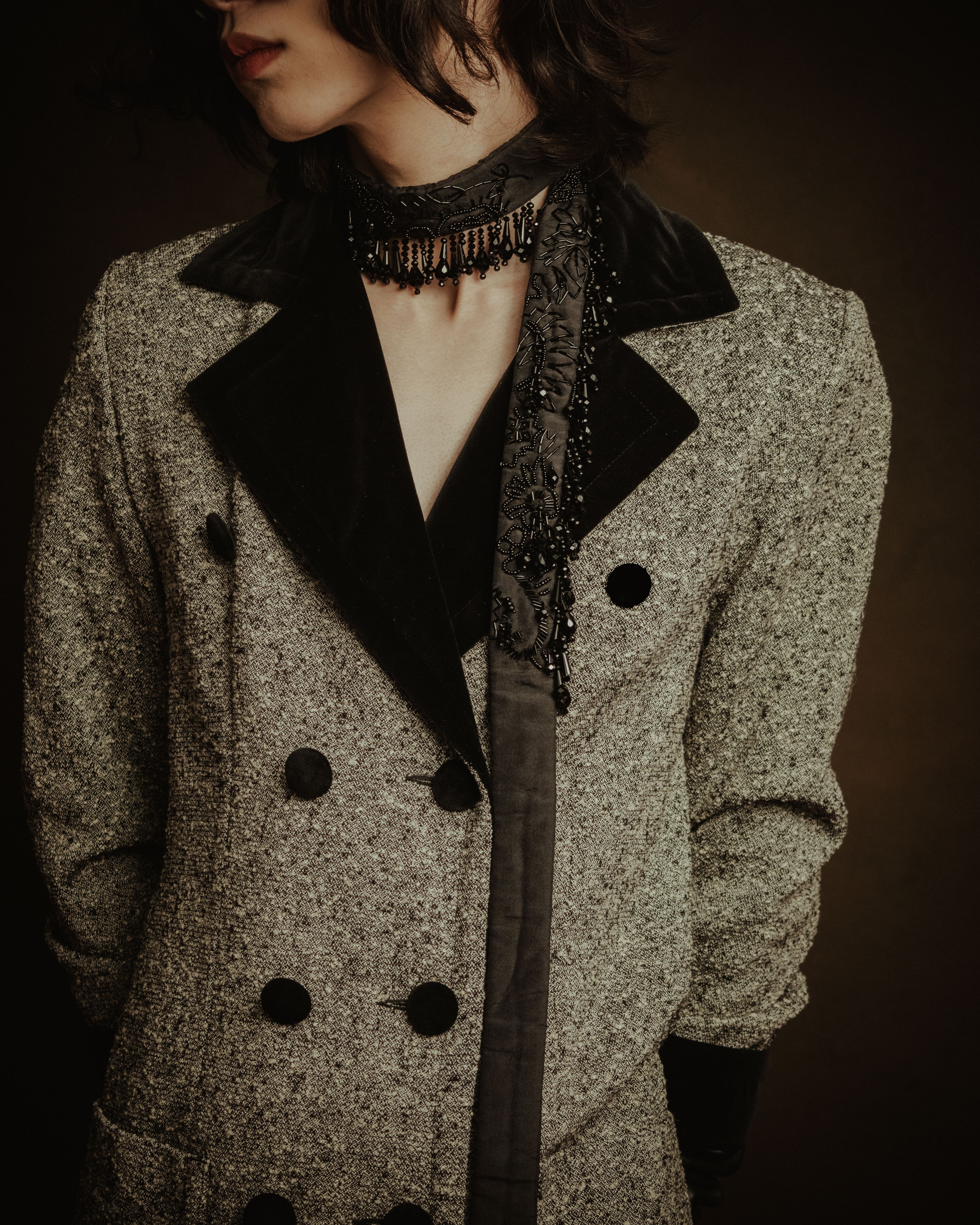 –SPECIAL– "DRIES VAN NOTEN"
2008-2014 Beaded fringe tie choker collar