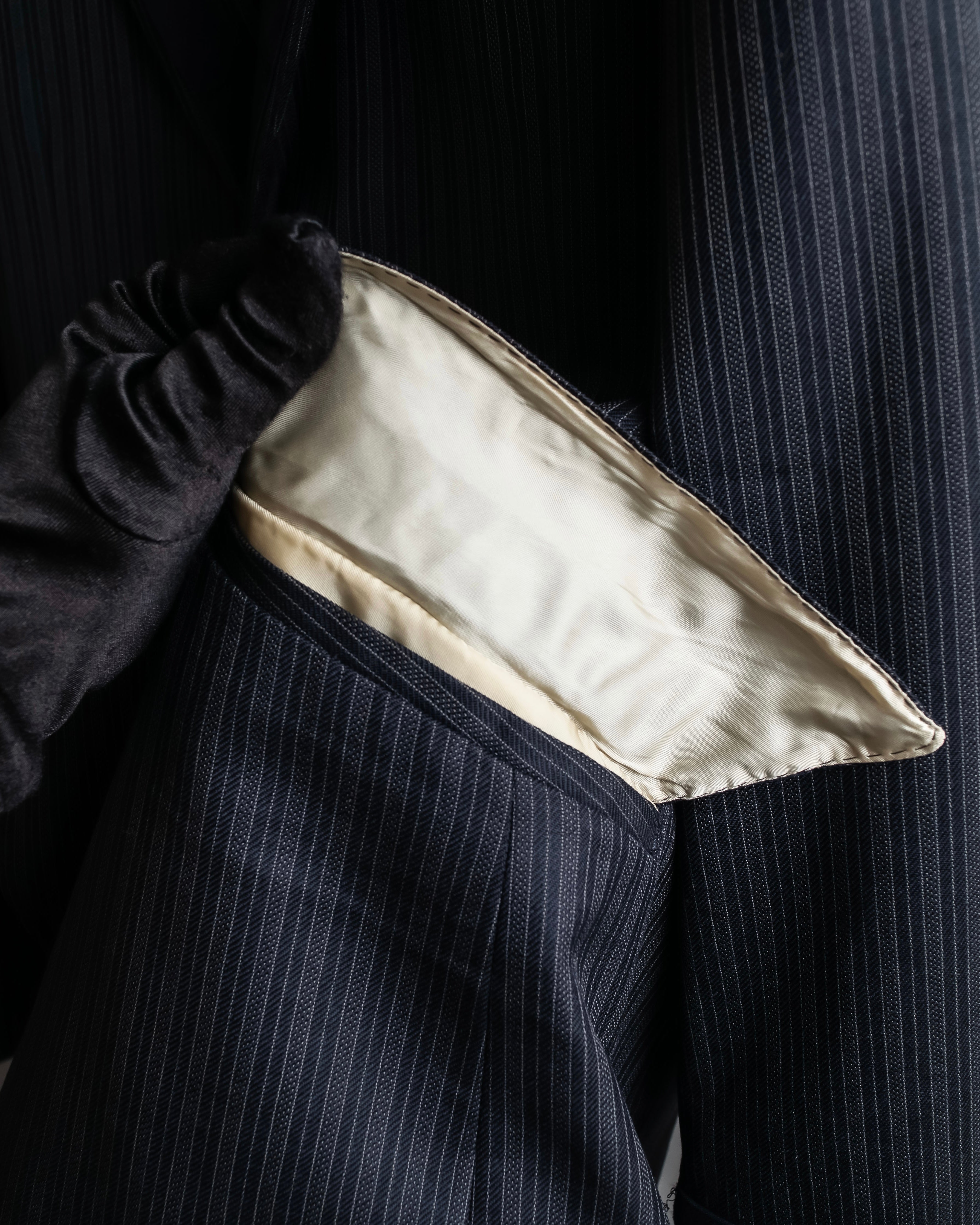 "PAUL SMITH" Satin-switched striped tailored jacket