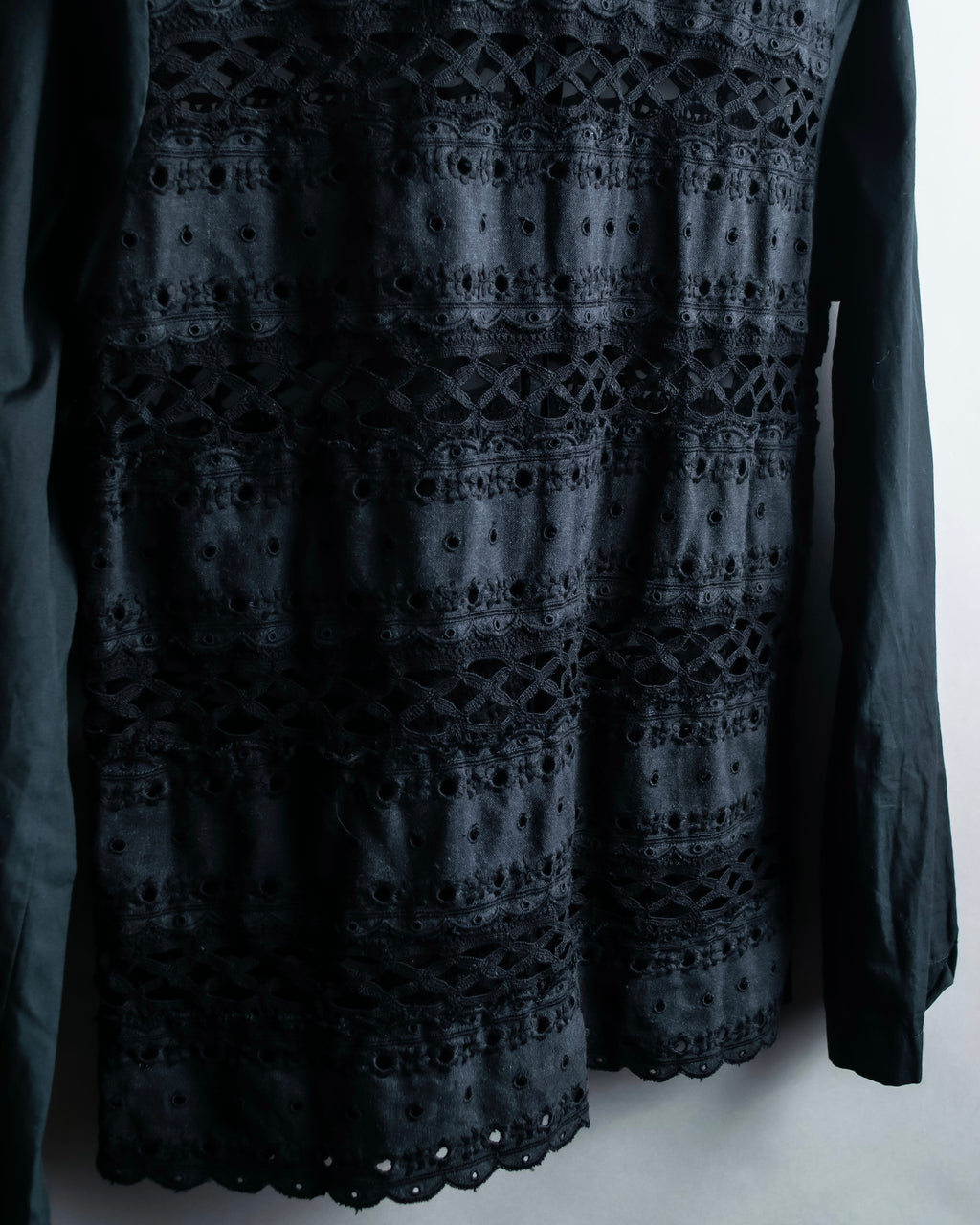 "tricot COMME desGARCONS" Playful fabric Feminine cotton cardigan