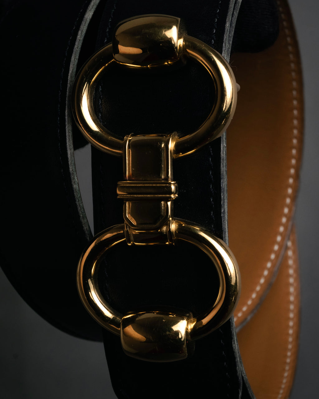 “HERMÈS” 90’s Horsebit leather belt