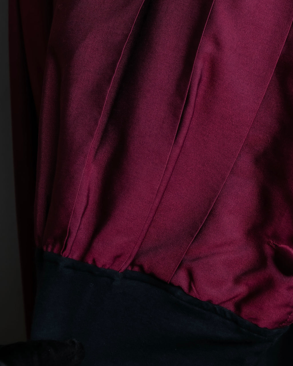 "JEAN PAUL GAULTIER FEMME"
 Waist different material switching design shirt