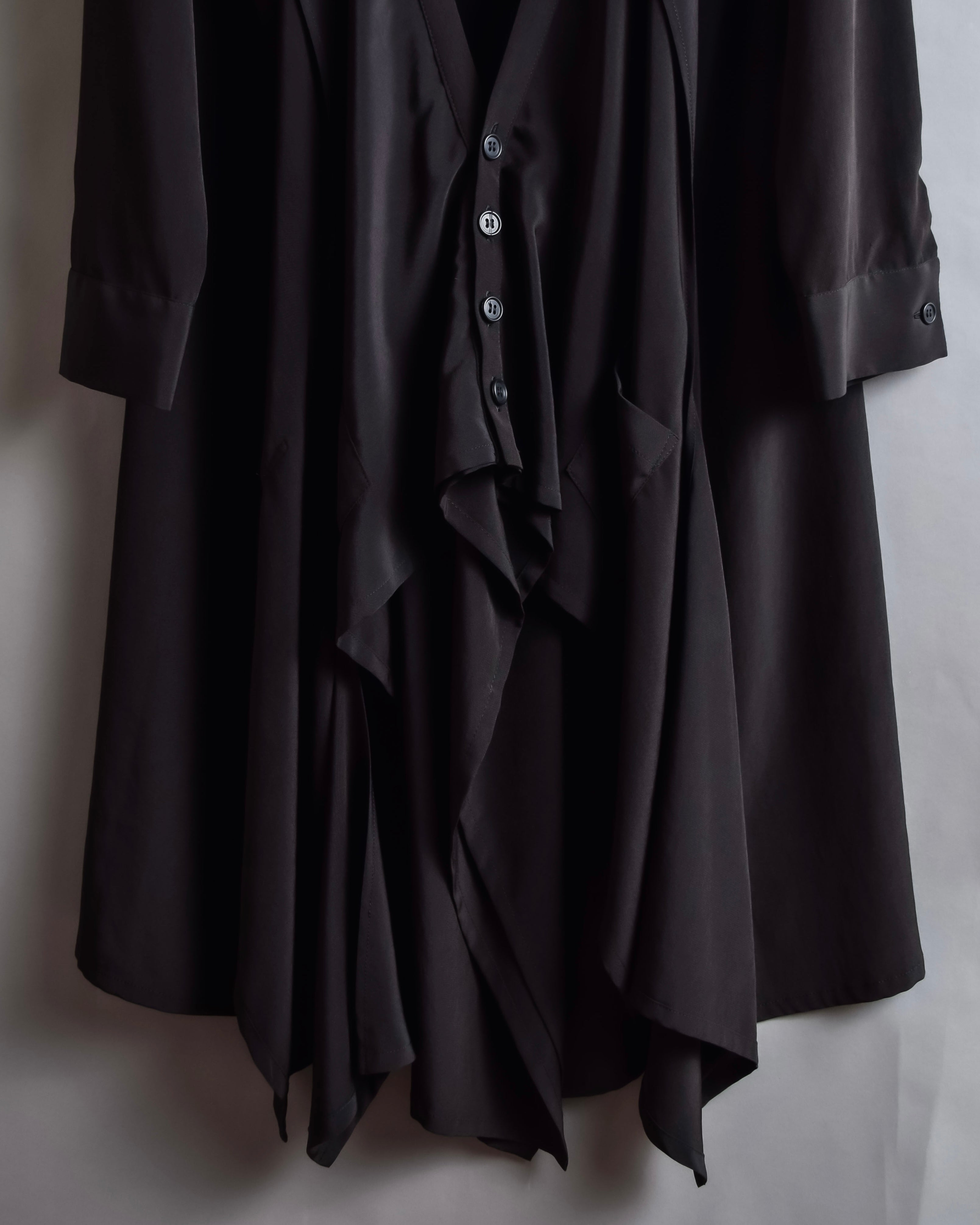 "LIMI feu" Draped asymmetric layered rayon dress