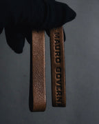 "MAURO GOVERNA" 00’s-10’s lamb leather belted draped bag