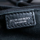 "BURBERRY" Silver parts rope fastening design leather crossbody shoulder bag