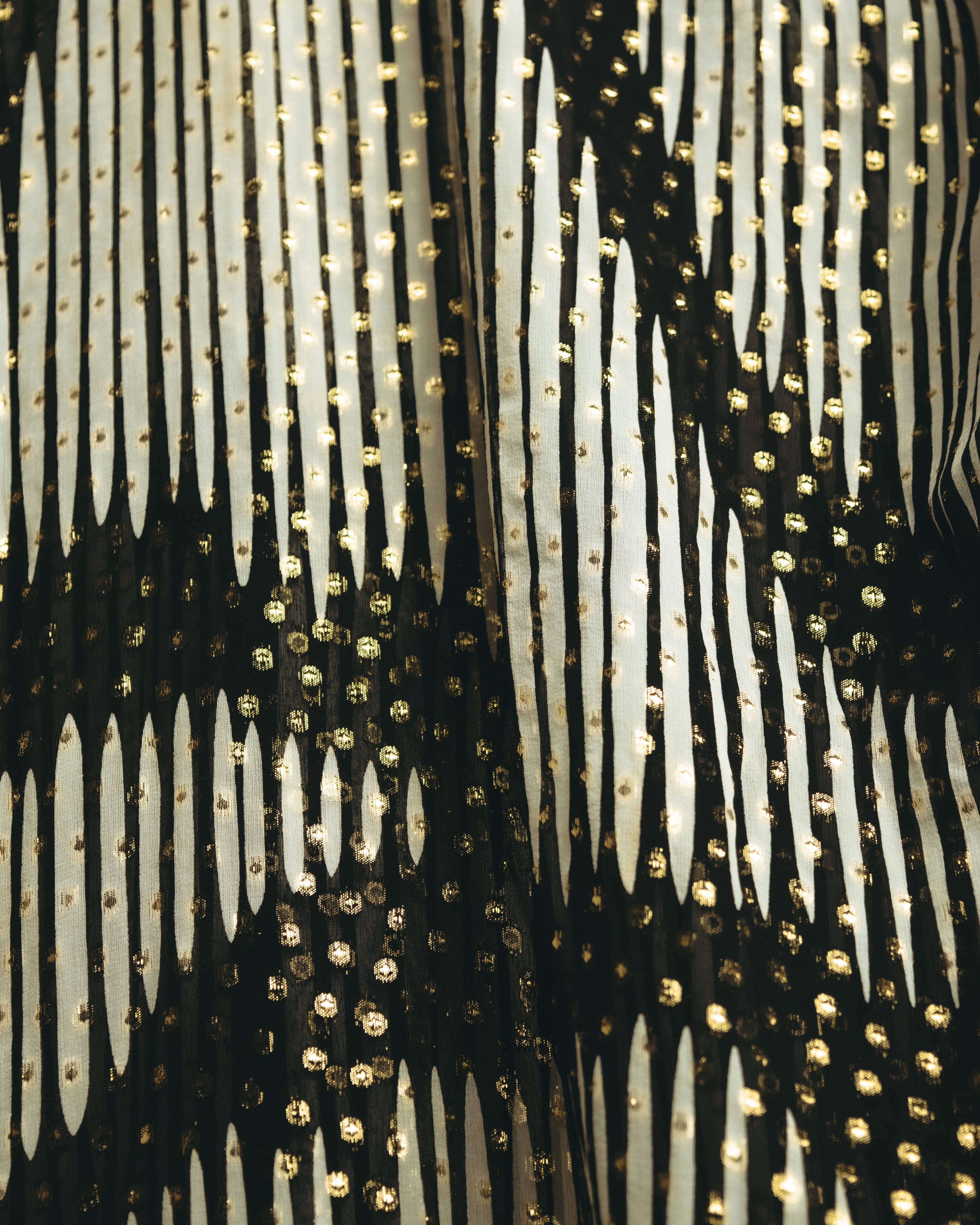 -SPECIAL- “GUCCI” 00’s-10’s Metallic printed sheer stole
