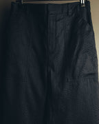 "Christian Dior" 20's Sheer striped silk cotton wide-leg trousers