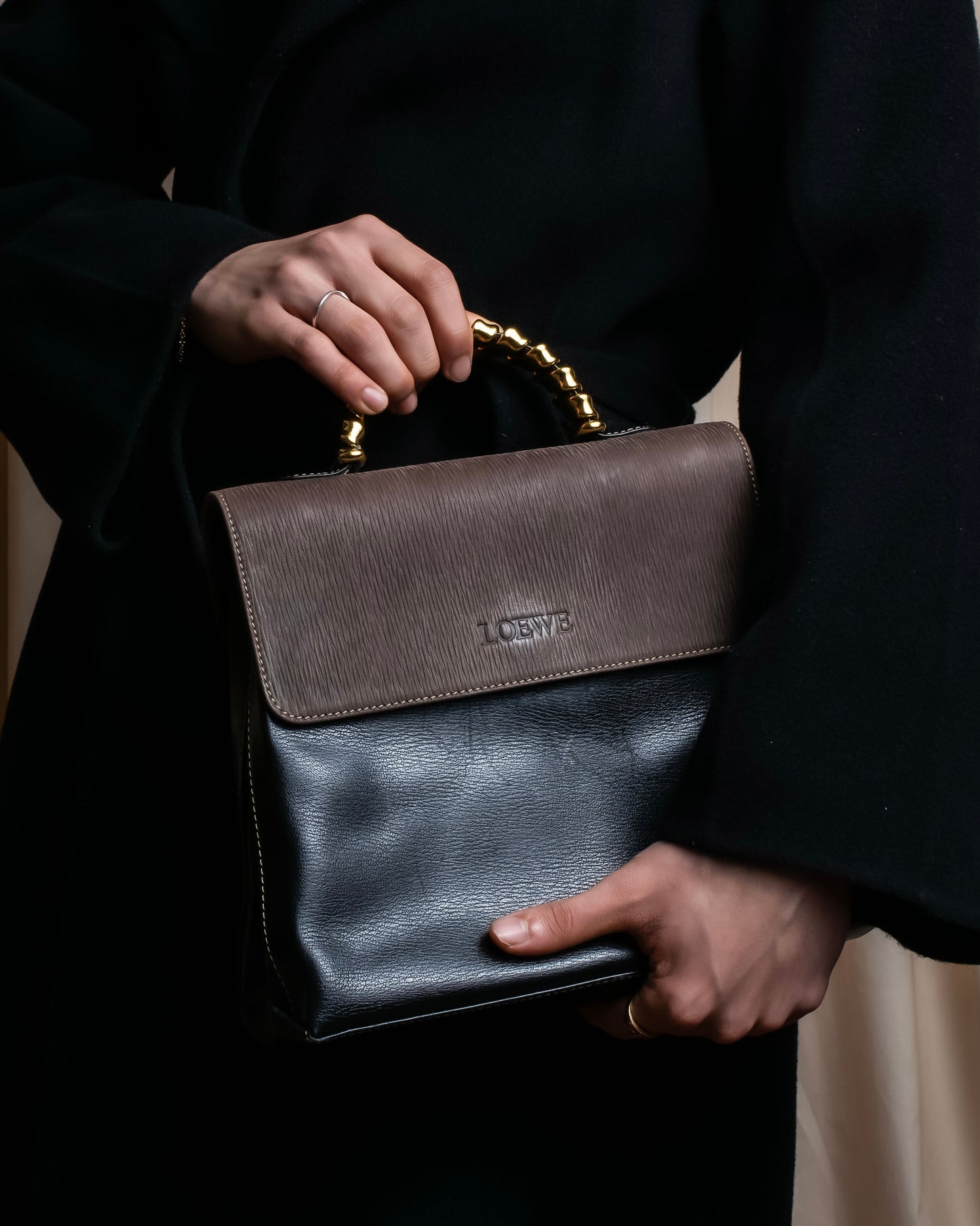 "LOEWE"  Velazquez Twist Series leather hand bag