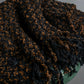 "FENDI" Boucle yarn material leather button design muffler