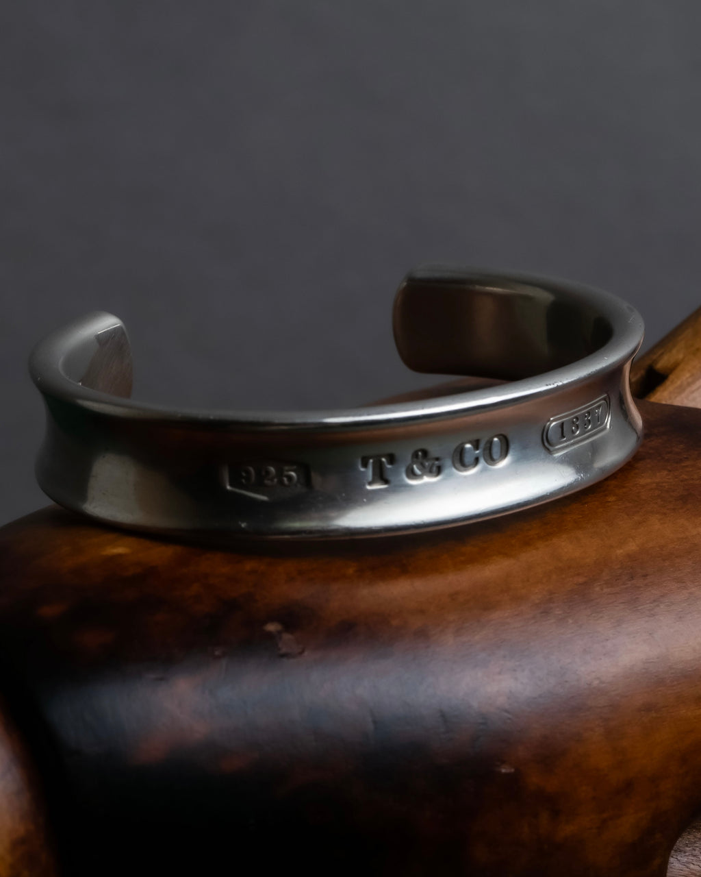 "Tiffany&Co" 1837 collection sterling silver cuff bangle